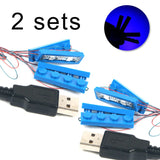 4-in-1 LED Building Block Light Set - USB-Powered City Street Lamps for LEGO Compatible Sets