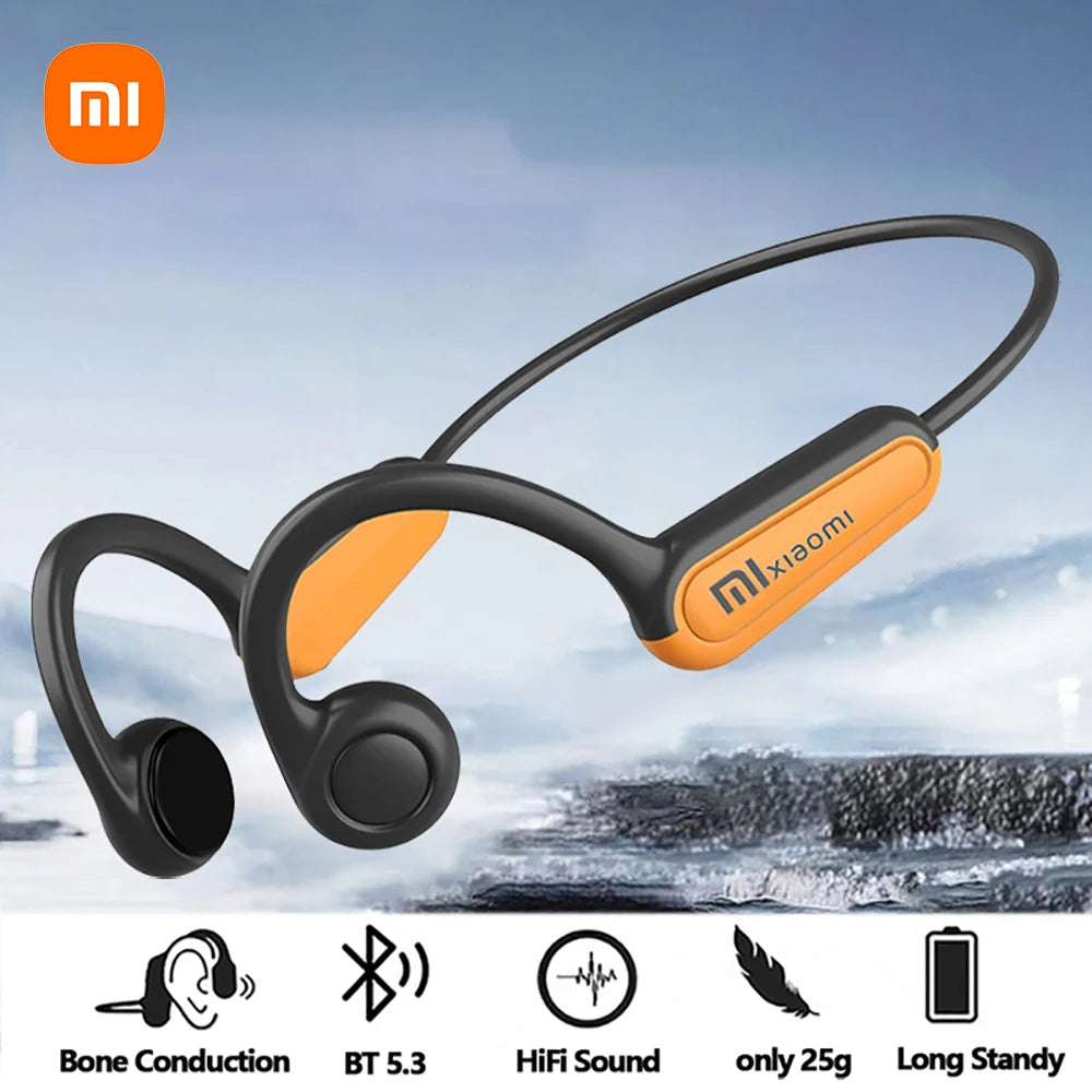 Auriculares de conducción ósea Xiaomi Mijia Bluetooth 5.3 Auriculares deportivos inalámbricos con gancho para la oreja Auriculares impermeables para correr y conducir