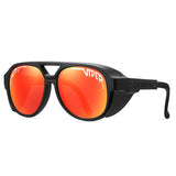 Gafas de sol UV400 para hombres y mujeres: gafas Steampunk de diseño Pit Viper
