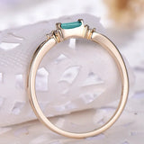 Elegant Green Rhinestone Bridal Ring – Trendy Wedding & Party Jewelry