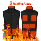 USB Heated Vest for Men & Women - 3-Temperature Electric Jacket for Outdoor Sports & Winter Warmth