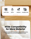 Organizador de cables con 3, 5 y 7 orificios, clips flexibles para la gestión de cables y protección del cargador