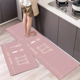 Alfombrilla suave y lavable: alfombra larga antideslizante para cocina, dormitorio, pasillo y baño
