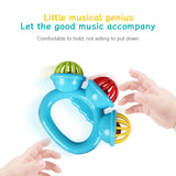 4PCS Baby Hand Rattle Ball Toys – Sensory Grasping & Developmental Playset