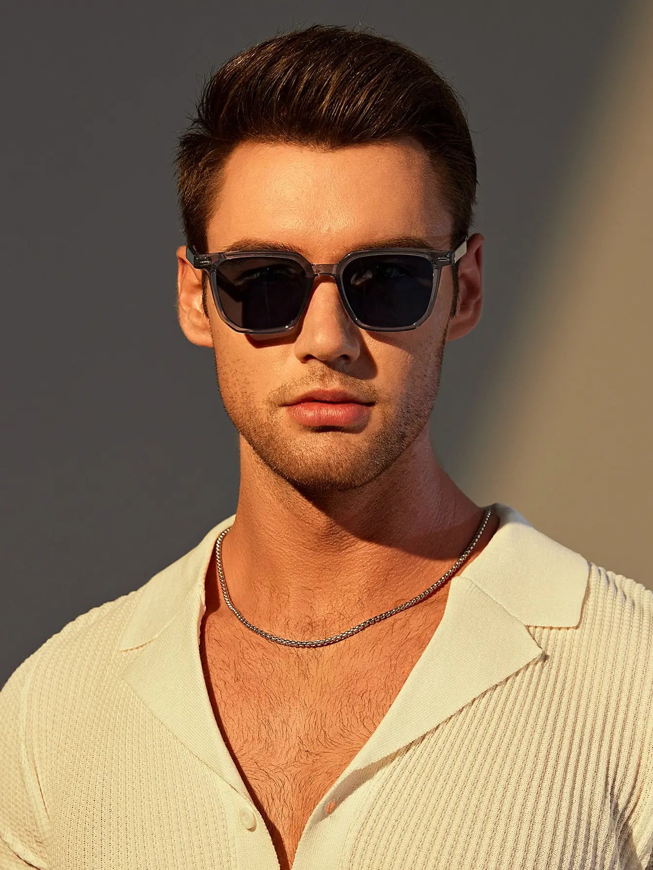 Men’s UV400 Rectangle Sunglasses – Stylish & Protective Outdoor Eyewear