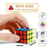 Juego de llaveros con cubo mágico mini 3x3: rompecabezas educativo de 12 piezas y obsequios para fiestas