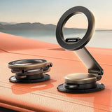 Joyroom - Soporte magnético para coche, totalmente metálico, con el imán más fuerte, plegable, para salpicadero de coche, soporte para teléfono Tesla para iPhone 15 y 14
