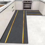 Alfombrilla suave y lavable: alfombra larga antideslizante para cocina, dormitorio, pasillo y baño