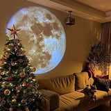 Portable LED Projection Lamp – Battery-Powered Light for Photos & Room Decor
