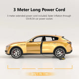 150PSI Portable Electric Tire Inflator with LED Light & Auto Shut-Off – 12V Car Air Compressor