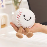 Sports Ball Plush Toys - Soft Stuffed Football & Basketball Pillows for Fans