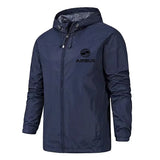 Men's Airbus Aviation Jacket – Windproof Pilot Hoodie with Zipper