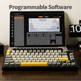 Ajazz AK820 Pro 75% Wireless Mechanical Keyboard with TFT Screen, Hot-Swappable Switches & RGB Backlighting