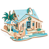 3D Wooden Windmill Puzzle - DIY Educational Building Toy for Kids & Adults