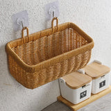 Cesta de almacenamiento tejida para colgar en la pared: organizador elegante y versátil para el hogar