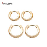 Trendy Gold Plated Hoop Earrings for Women – Classic Round Circle Design