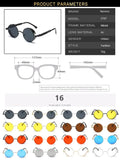 Metal Steampunk Round Sunglasses – Vintage Designer Shades for Men & Women