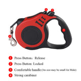 Retractable Dog Leash - 3M/5M Automatic Nylon Lead for Small Dogs & Cats