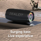 Portable Waterproof Bluetooth Speaker with 40W Bass and 12H Playtime