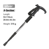Adjustable Aluminum Trekking Pole with T-Handle for Hiking & Climbing