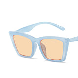 Vintage Cat Eye Sunglasses – Small Square Frame Retro Shades for Women