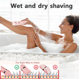 Women's Electric Shaver & Bikini Trimmer - 2-in-1 Wet/Dry Hair Remover for Body & Sensitive Areas