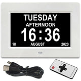 Digital LED Calendar Clock with 12 Alarms and Multi-Language Display