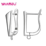 Sterling Silver Hoop Earrings with Cubic Zirconia – Elegant Jewelry for Women