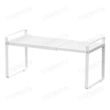 Estante de almacenamiento ajustable para encimera de cocina: organizador telescópico de múltiples capas para utensilios y especias