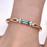Elegant Green Rhinestone Bridal Ring – Trendy Wedding & Party Jewelry