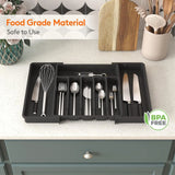 Organizador de cajones expandible para cubiertos: bandeja ajustable para utensilios para una cocina ordenada ✨