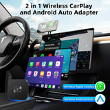 Wireless CarPlay & Android Auto Adapter - Universal Car Dongle for iPhone & Android