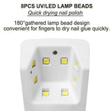 Wireless Handheld UV LED Nail Lamp with Smart Sensor & 3 Timer Modes
