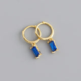 Crystal Stainless Steel Hoop Earrings – Sparkling Trendy Style for Women