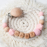 Nuevos clips para chupetes de bebé, mordedores con nombre personalizados, juguetes para chupete, soporte para chupetes, cadena con clip, accesorios para bebés, regalos para recién nacidos personalizados