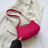 2023 Autumn Trend Lightweight Crocodile Felt Small Square Shoulder Bag for Women