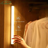 USB Rechargeable Motion Sensor Night Light – LED, Wireless, Magnetic, Energy-Efficient for Closet, Kitchen, Bedroom