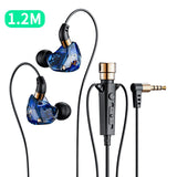 Wired HiFi Karaoke Headphones with Mic - Noise Cancelling 3.5mm AUX Heavy Bass Earphones