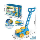 Electric Bubble Lawn Mower Toy - Automatic Bubble Machine for Kids Outdoor Play