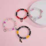 Pulsera para parejas con colgante de gato araña: pulsera magnética a juego para amantes de los gatos