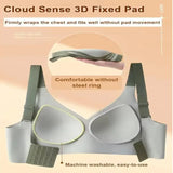 Wireless Push-Up Bra with Seamless Lift and Anti-Sagging Support