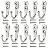 Retro Wall Hooks – Heavy Duty Iron Coat & Towel Rack with Screws for Kitchen, Bathroom, and Home Storage