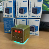 Mini Bluetooth Speaker with LCD Display, FM Radio & TF Card Support