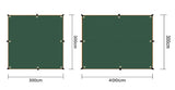 Lona impermeable para acampar: toldo ultraligero para exteriores y carpa para playa, jardín y senderismo 