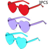 Heart-Shaped Sunglasses – UV400 Protection in Trendy Jelly Colors