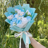 Hello Kitty Plush Bouquet - Sanrio Flower Doll Gift Set (35cm)