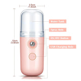 Portable Nano Facial Steamer – USB Rechargeable Mist Sprayer for Skin Hydration & Rejuvenation