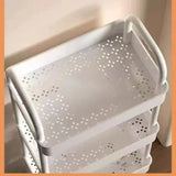 Estante de almacenamiento rodante de múltiples capas: organizador móvil para cocina, baño y hogar 