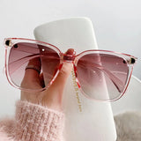 Oversized Square Sunglasses – Luxury Gradient Shades, UV400 Protection, Fashion Designer Style