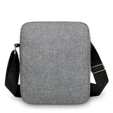 Men’s Oxford Crossbody Shoulder Bag – Lightweight Box-Style Travel Sling Bag